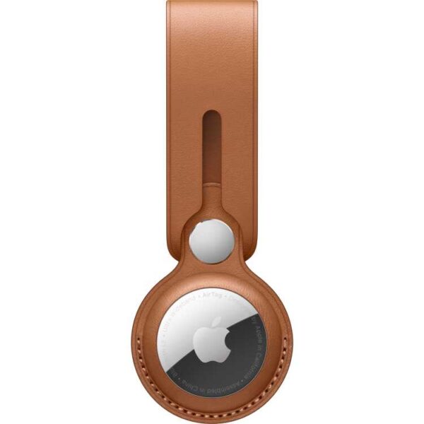 Apple Leren AirTag-hanger - Zadelbruin hoesje